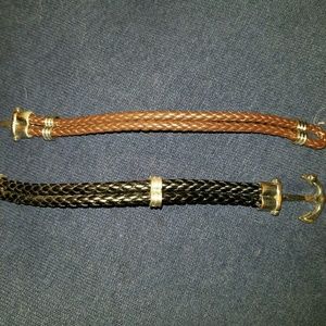 Braided anchor bracelet